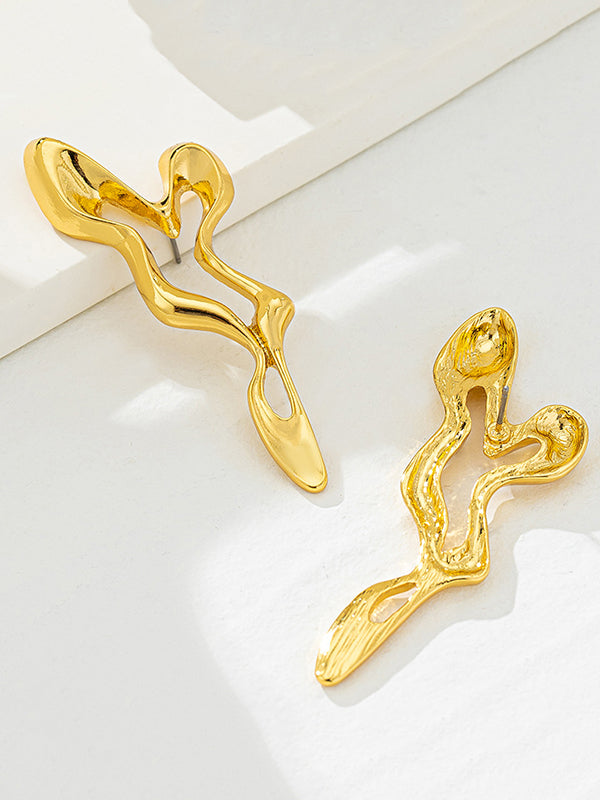 Boucles d'oreilles pendantes géométriques
