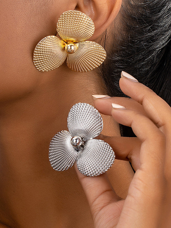 Boucles d'oreilles en forme de fleur