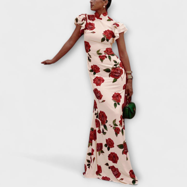 Luna - Robe maxi à imprimé floral