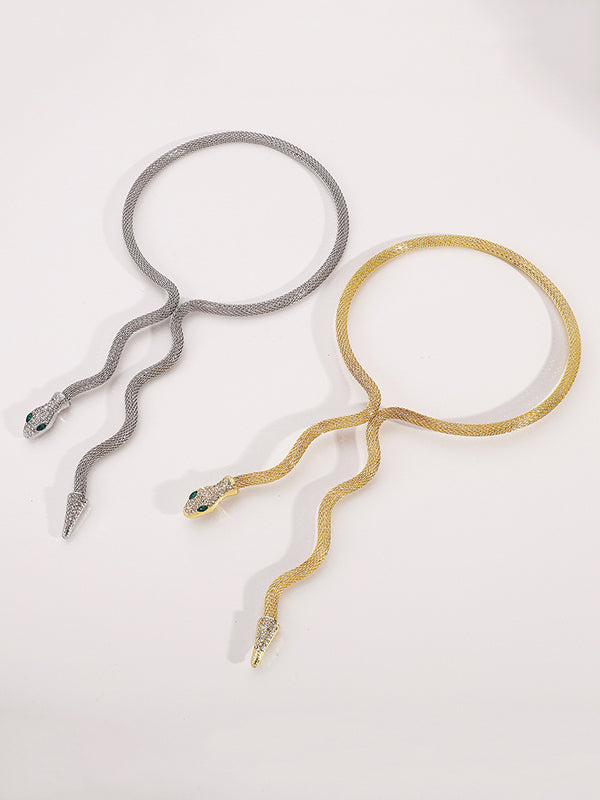 Collier en forme de serpent