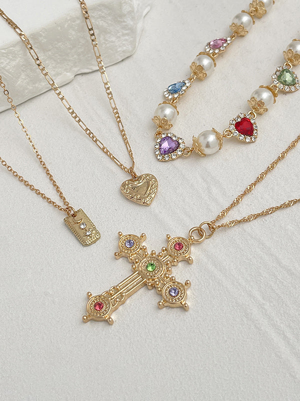Collier superposé à pompons