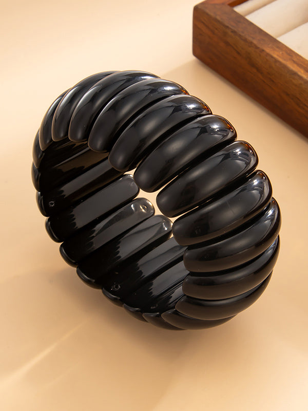 Bracelet géométrique couleur unie