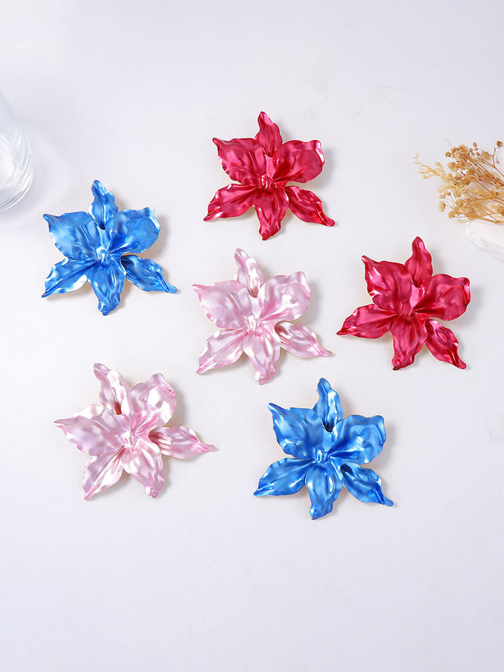 Boucles d'oreilles en forme de fleur