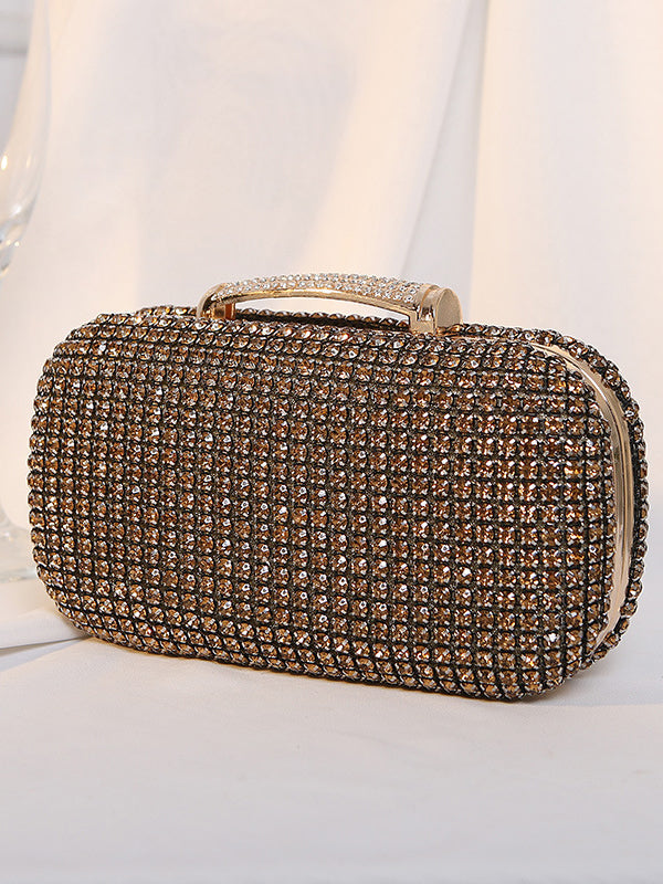 Sac à main à chaîne, à strass