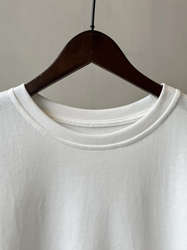T-shirt ample sans manches, à empiècements, à col rond