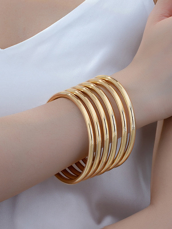 Bracelet géométrique couleur unie