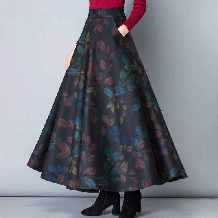 Elena - Jupe maxi avec imprimé floral et coupe fluide