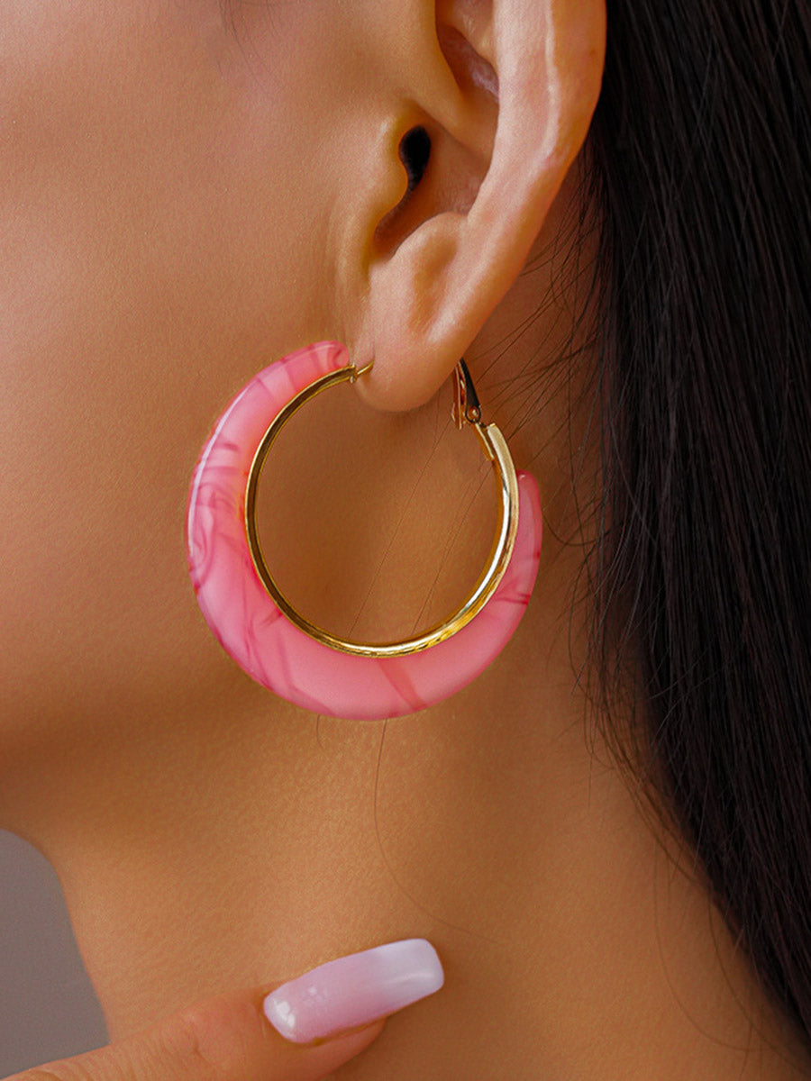 Accessoires pour boucles d'oreilles créoles tie-dye