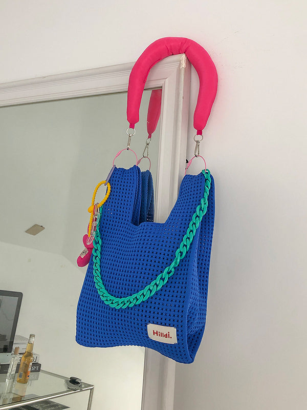 Chaînes Sacs à bandoulière tissés creux Sacs à main