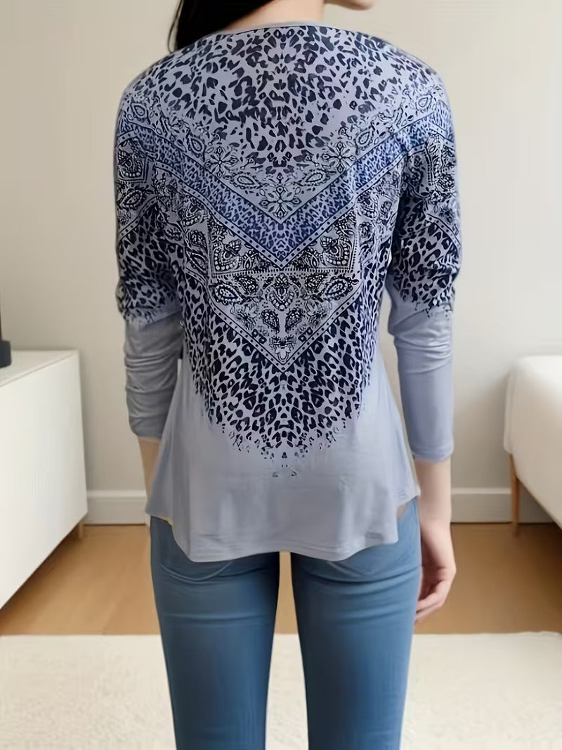 Dainora – Robe Minikleid de Style Ethnique avec Imprimés Tatar