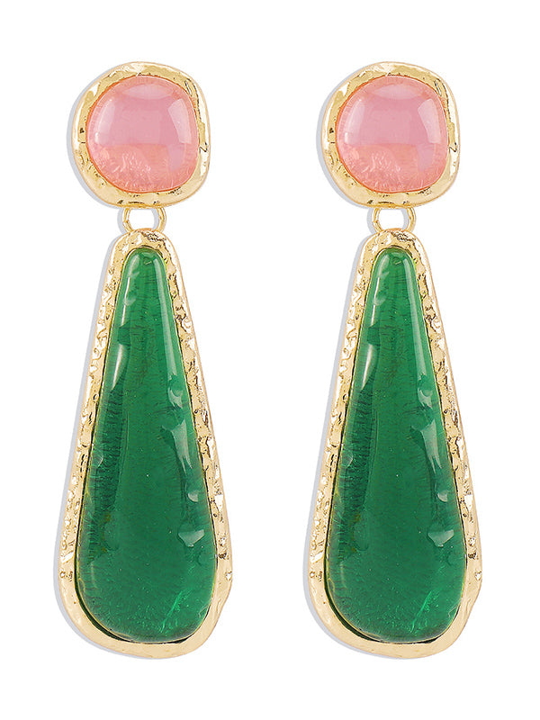 Boucles d'oreilles pendantes géométriques