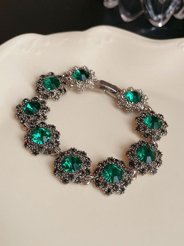Bracelet géométrique à strass
