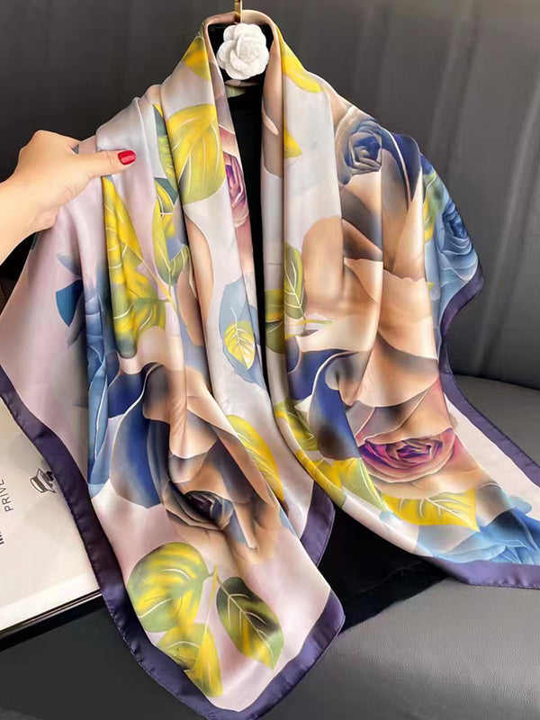 Écharpe bandeau à imprimé floral