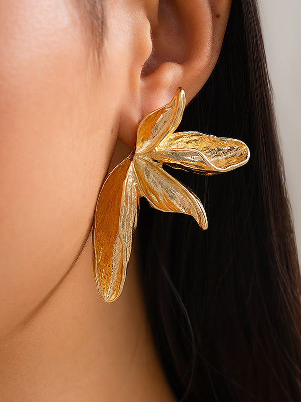Boucles d'oreilles en forme de fleur