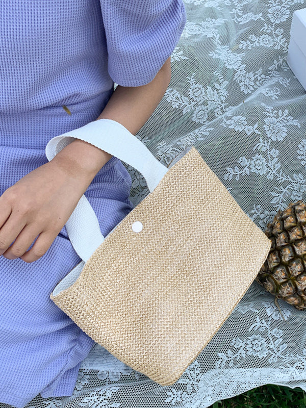 Sac tissé simple et décontracté pour les vacances