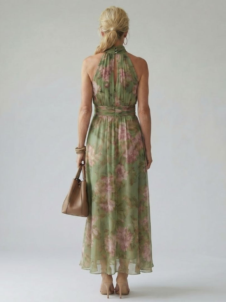 Calandra | Robe Midi à Fleurs pour Femmes
