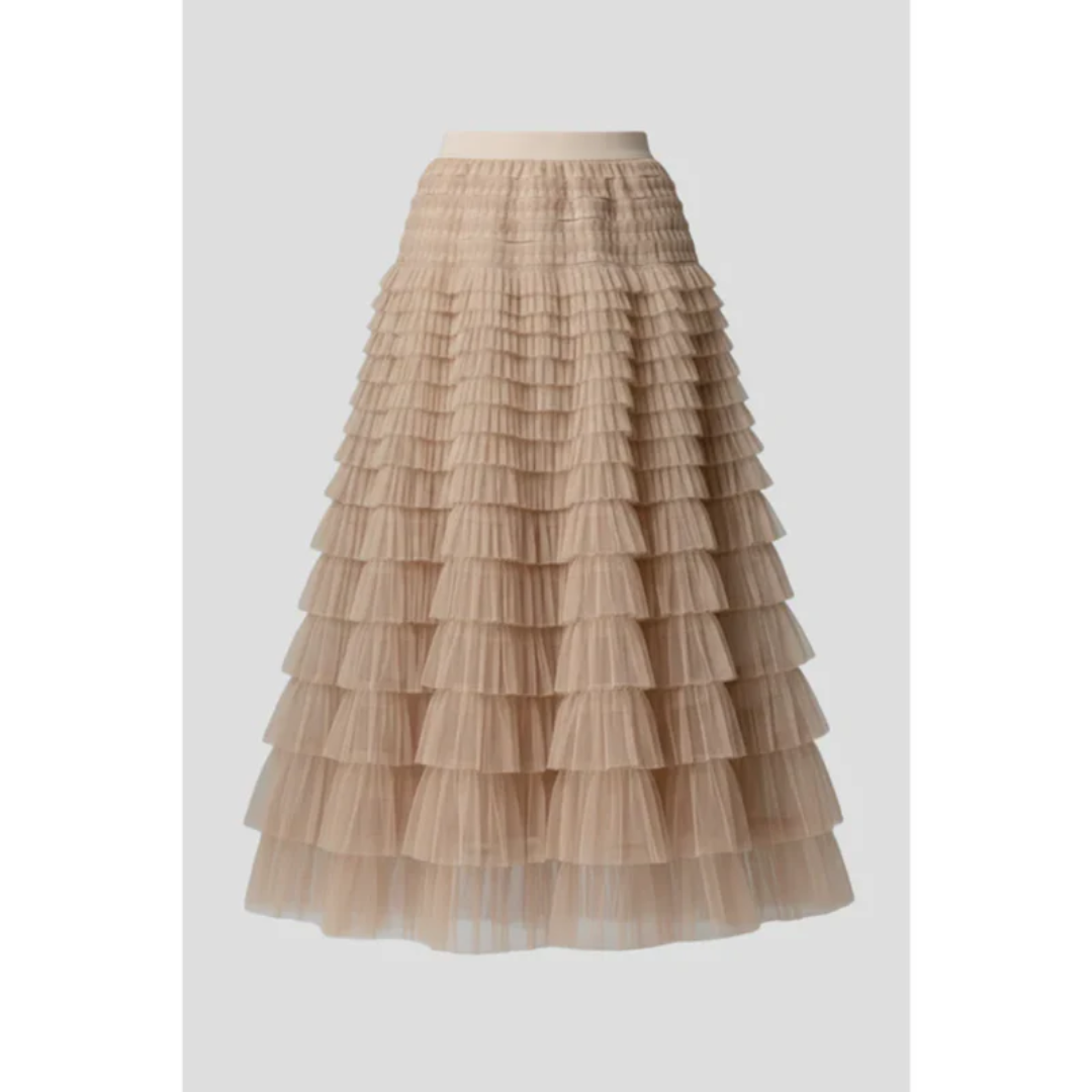 Carlotta | Jupe Midi Tulle Élégante pour Femmes