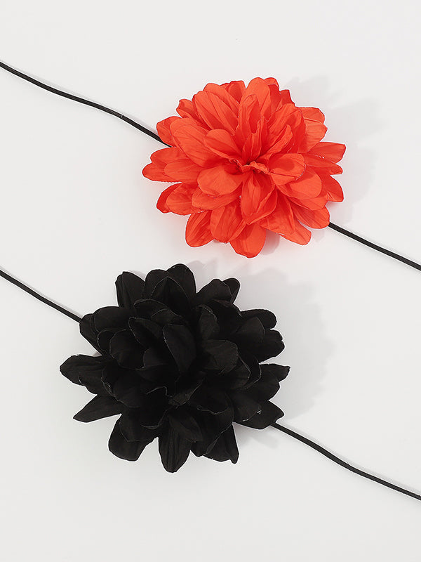 Accessoires de colliers noués à fleurs tridimensionnelles, accessoires de chaîne de taille