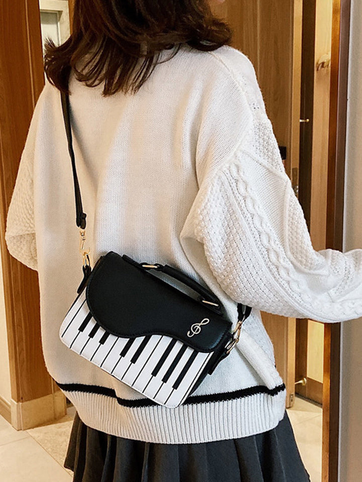 Sac à main géométrique couleur contrastée