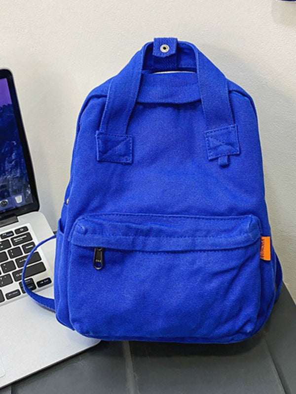 Sac à dos simple et décontracté en toile de 5 couleurs