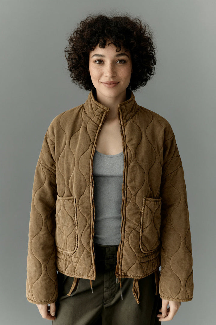 Kyrie | Veste Matelassée Femme Avec Col Haut