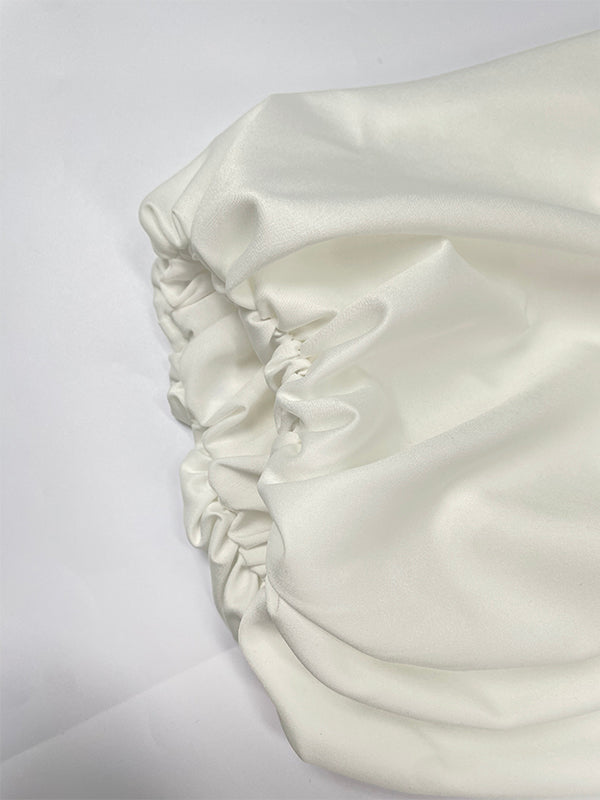 Robe longue ample à manches longues, à taille élastique, à imprimé floral, à col rond