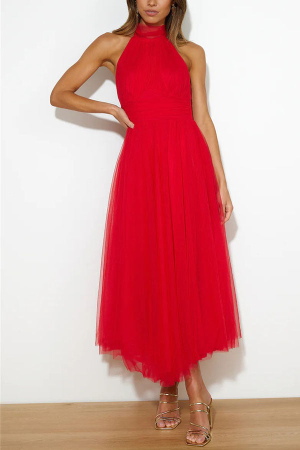 Jael - Robe de soirée en tulle élégante en A