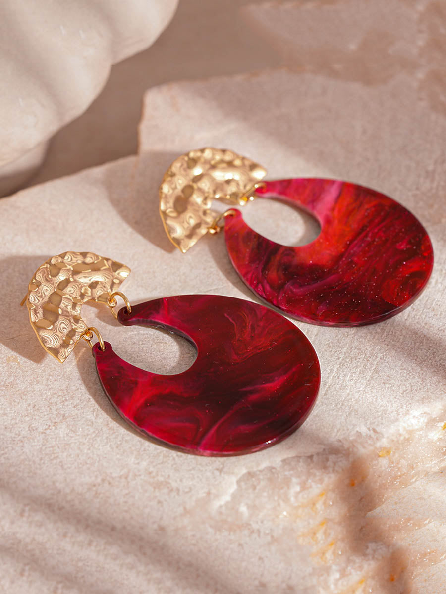 Boucles d'oreilles pendantes géométriques