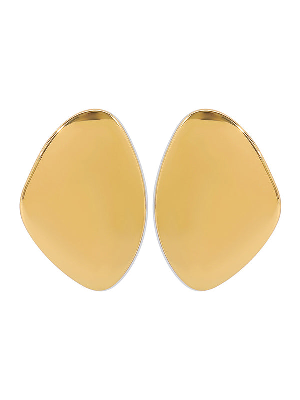 Boucles d'oreilles pendantes géométriques normcore, couleur unie