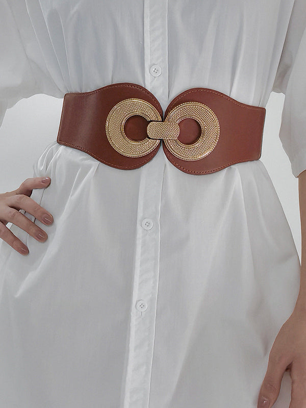 Ceinture réglable à taille élastique, à empiècements