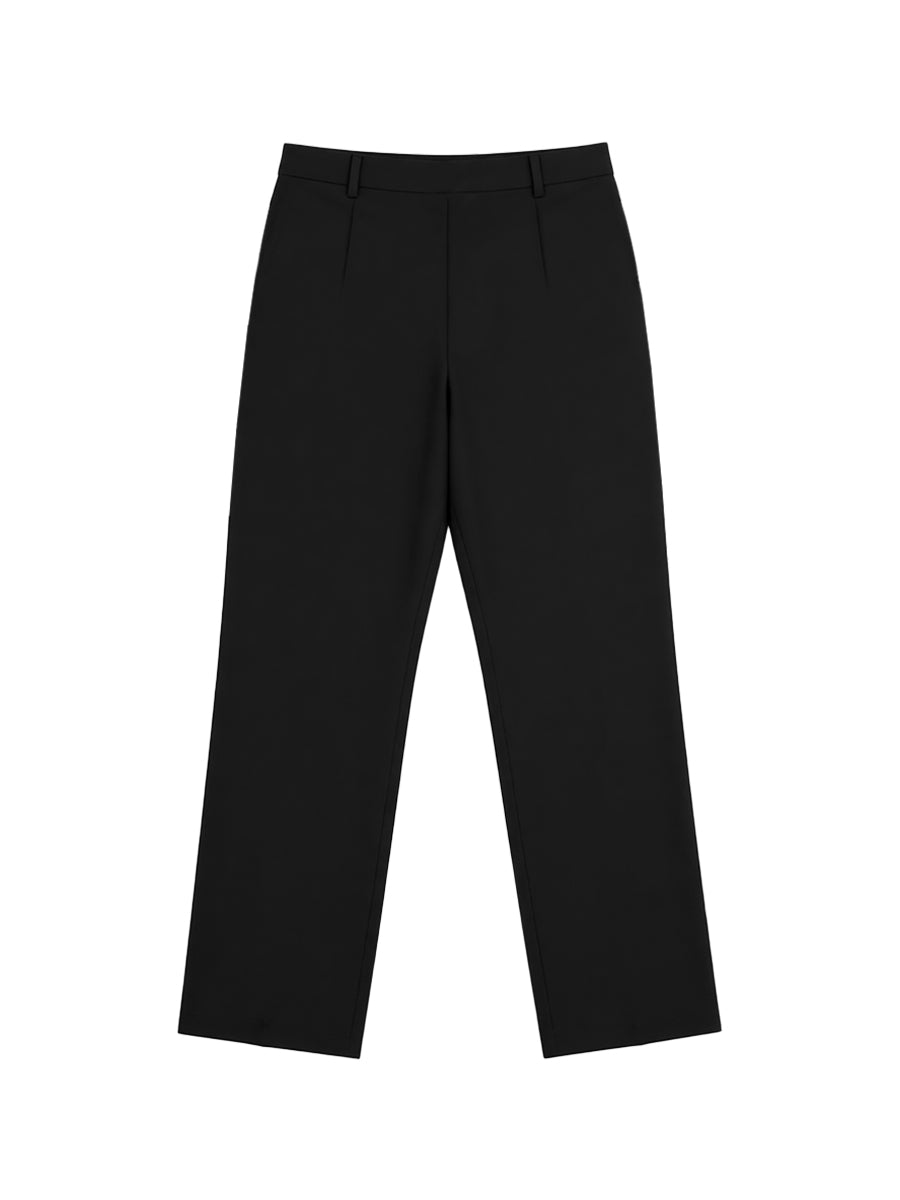 Pantalon rayé décontracté à manches longues, coupe près du corps, couleur contrastée