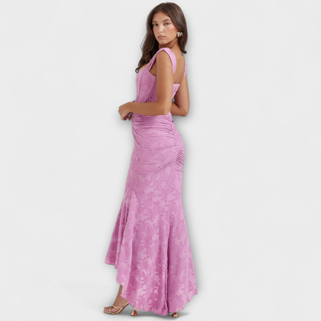 Renske - Robe maxi élégante avec corset artistique