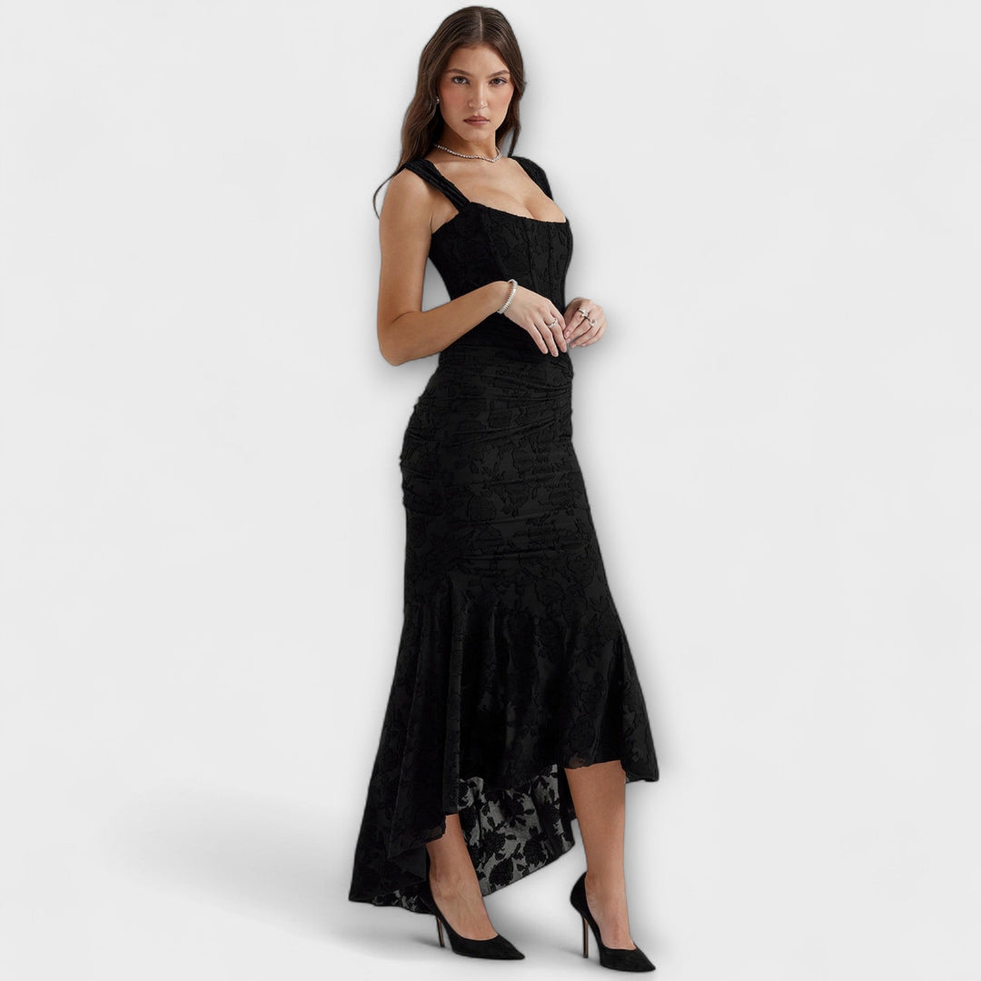 Renske - Robe maxi élégante avec corset artistique