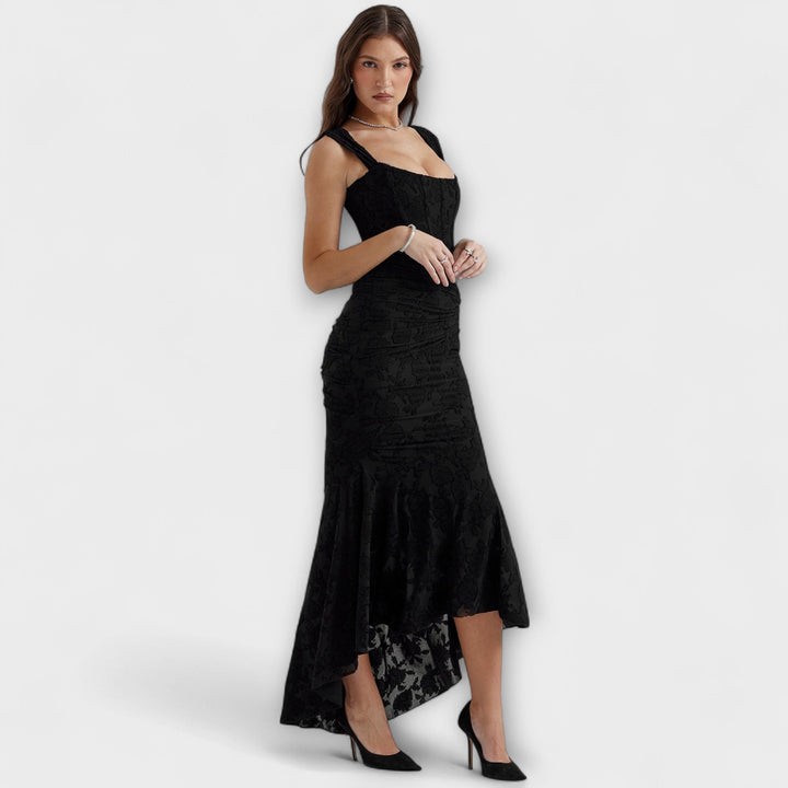 Renske - Robe maxi élégante avec corset artistique