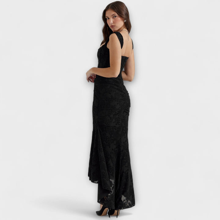 Renske - Robe maxi élégante avec corset artistique