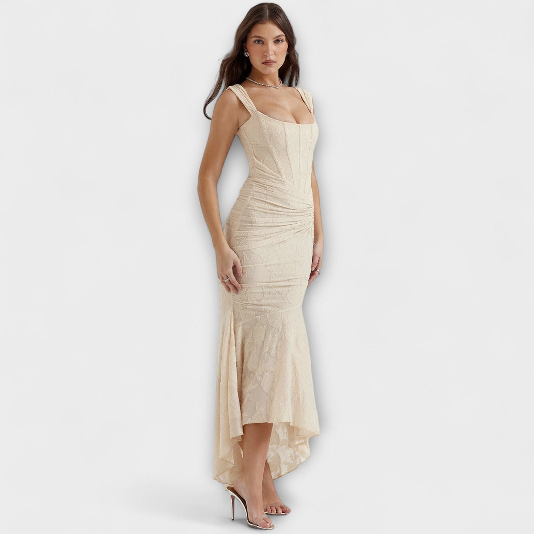 Renske - Robe maxi élégante avec corset artistique
