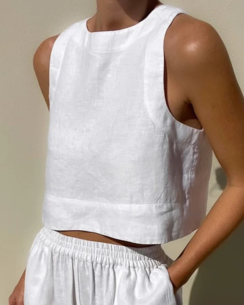 Ensemble Deux Pièces Léger Minimaliste pour Femmes | Été