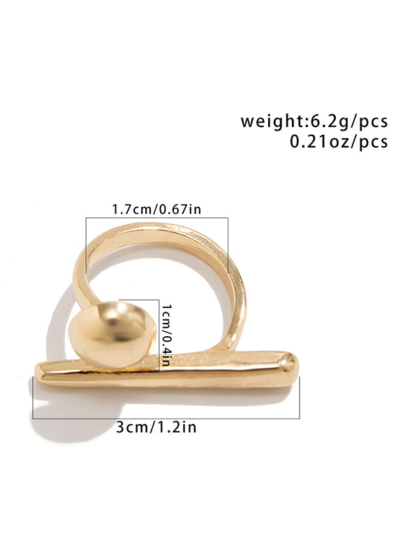 Bague géométrique
