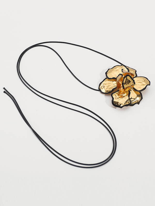 Collier noué en forme de fleur
