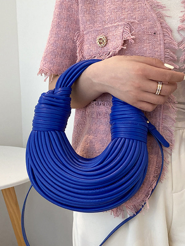 Sac à pompons, couleur unie