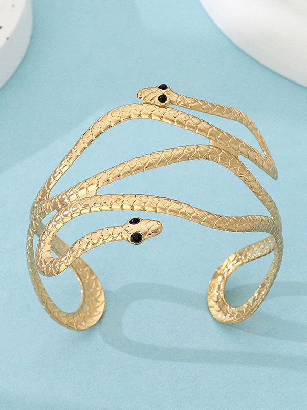 Bracelet ajouré en forme de serpent