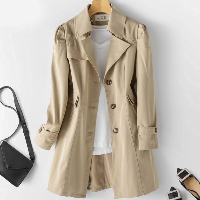 Trench-coat élégant, classique et intemporel pour femmes