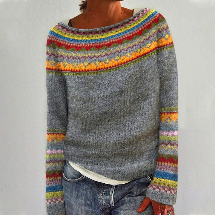 Claudia | Pull en tricot coloré pour femmes