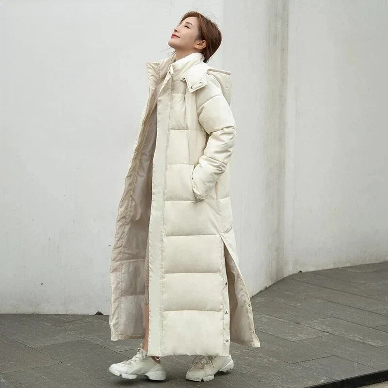 Manteau Long Élégant et Confortable pour Femmes