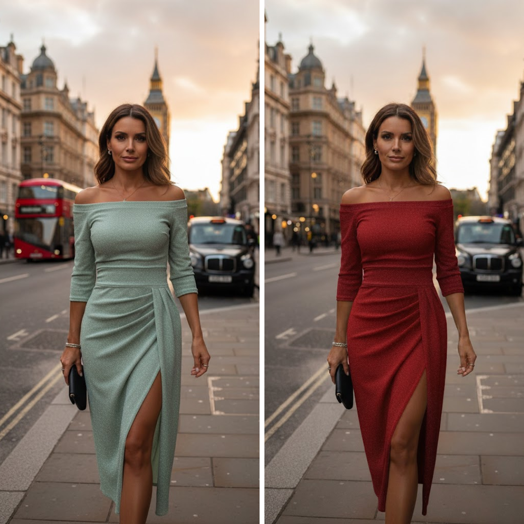Lily | Robe maxi chic avec décolleté en halter