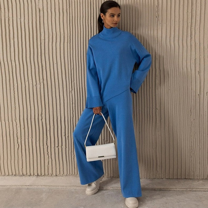 Chemisier et pantalon à manches longues pour femmes