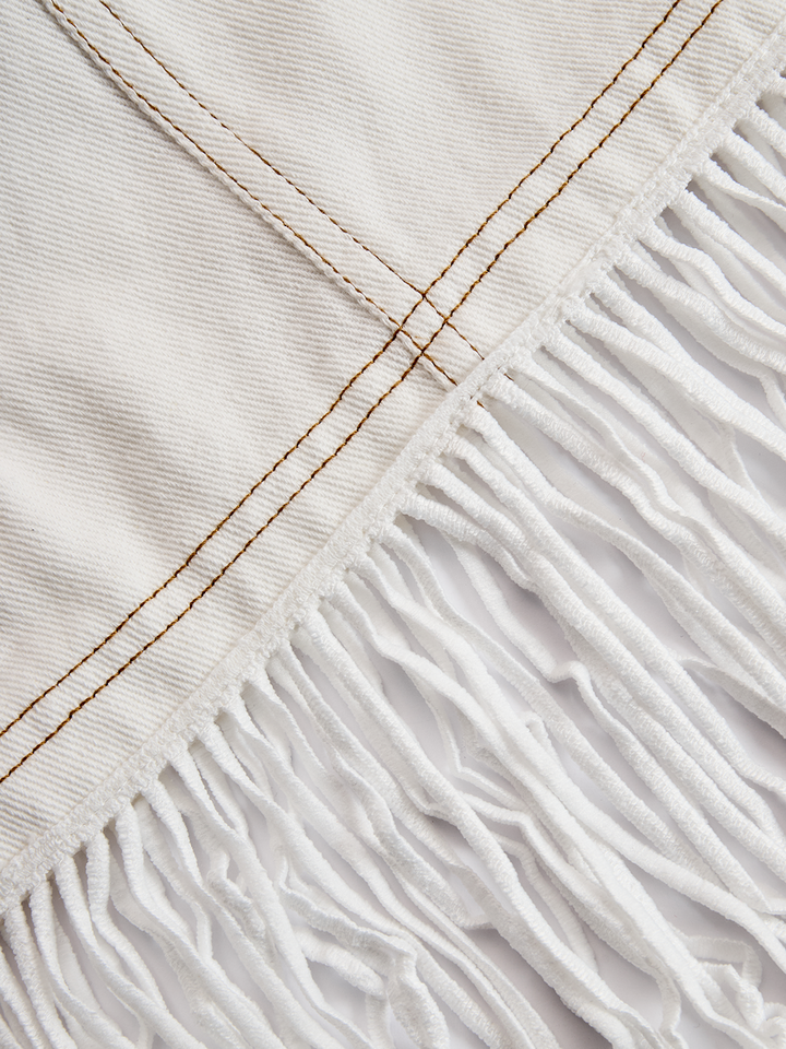 Constanze | Robe Minijupe à Franges pour Femmes avec Ceinture