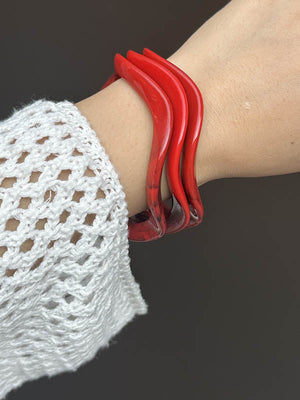 Bracelet géométrique brillant