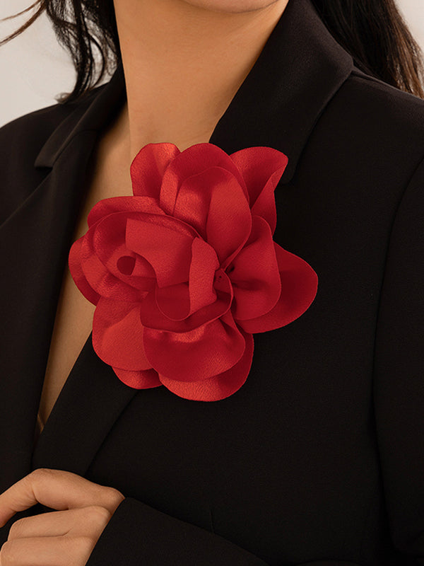 Broche à fleurs en 3D