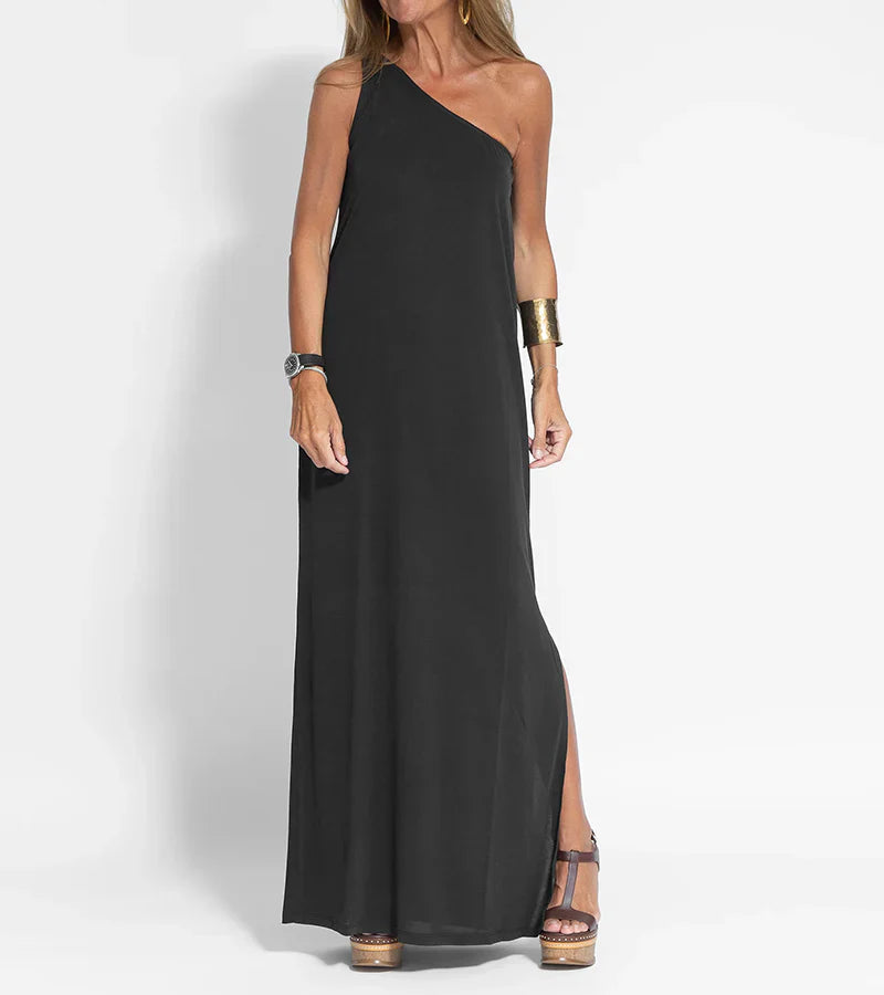 Natalie - Robe Maxi à Épaule Dénudée Élégante pour Femmes